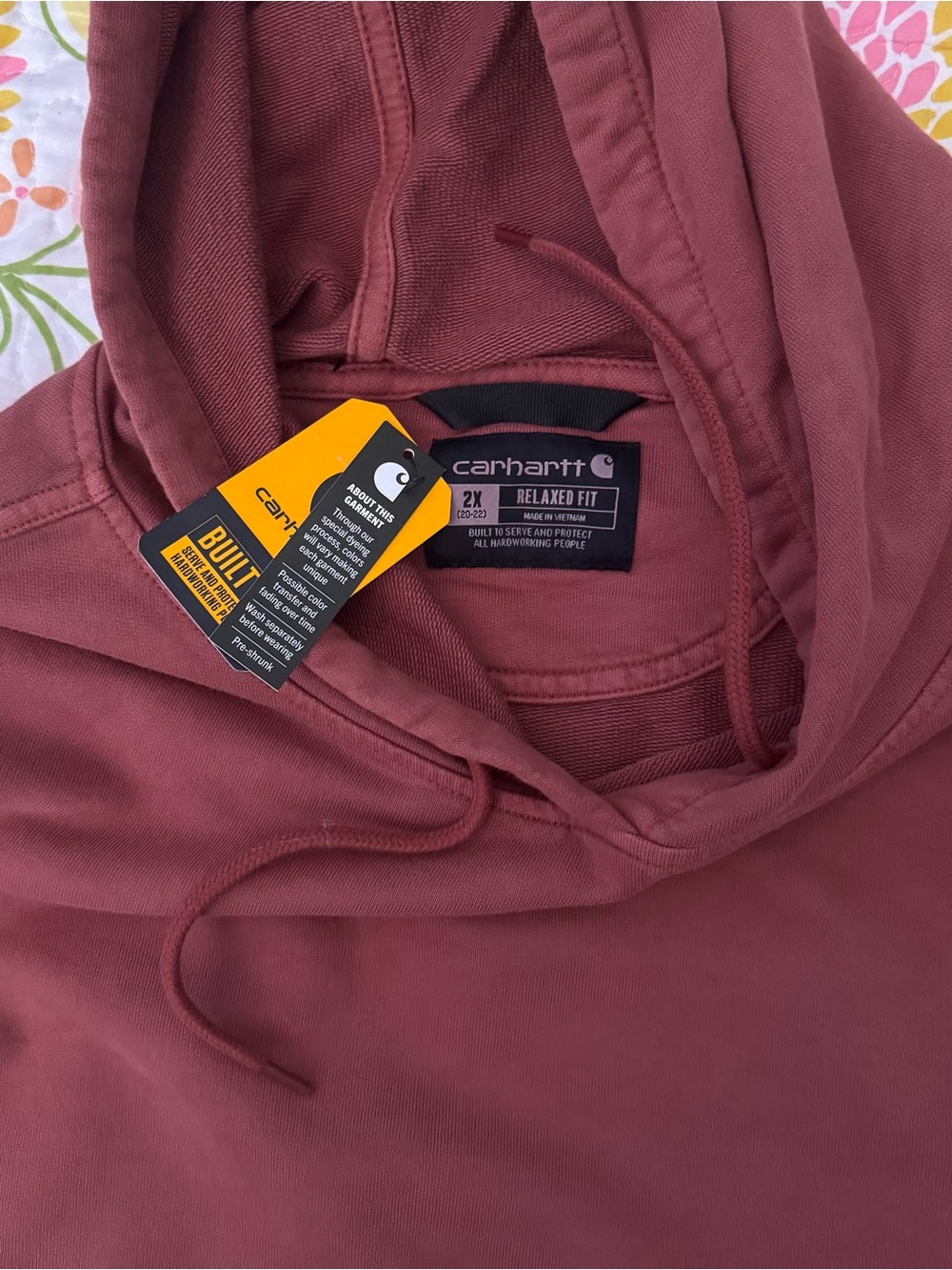 NWT 2x carhartt women’s garment dye hoodie - Picture 3 of 4